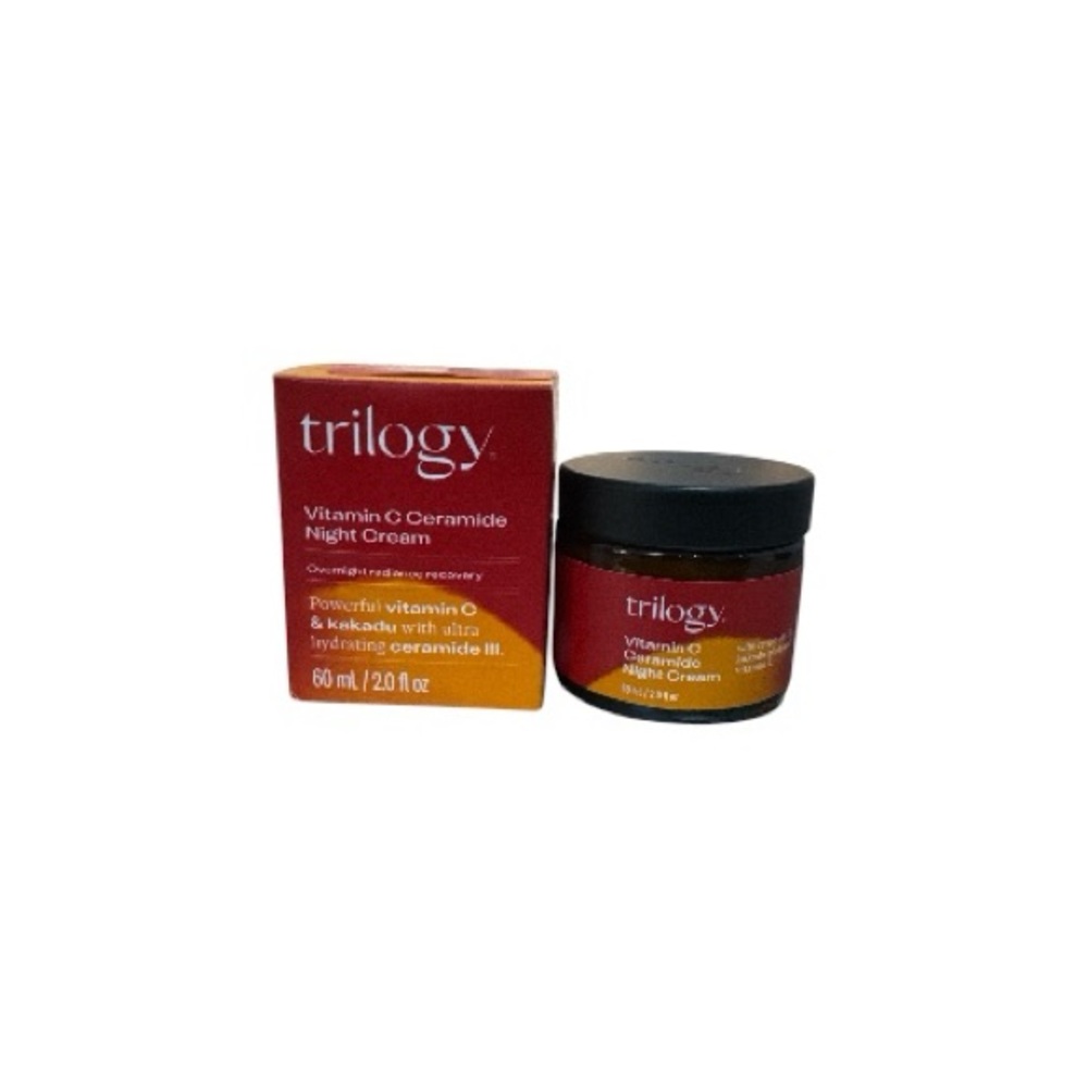 Trilogy Vitamin C Ceramide Night Cream - Orange, powerful vitamin C & Kakadu-
